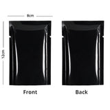Multi Sizes Eco-friendly Heat Seal Open Top Foil Mylar Vacuum Packing Pouch Glossy Flat Vacuum Bag
