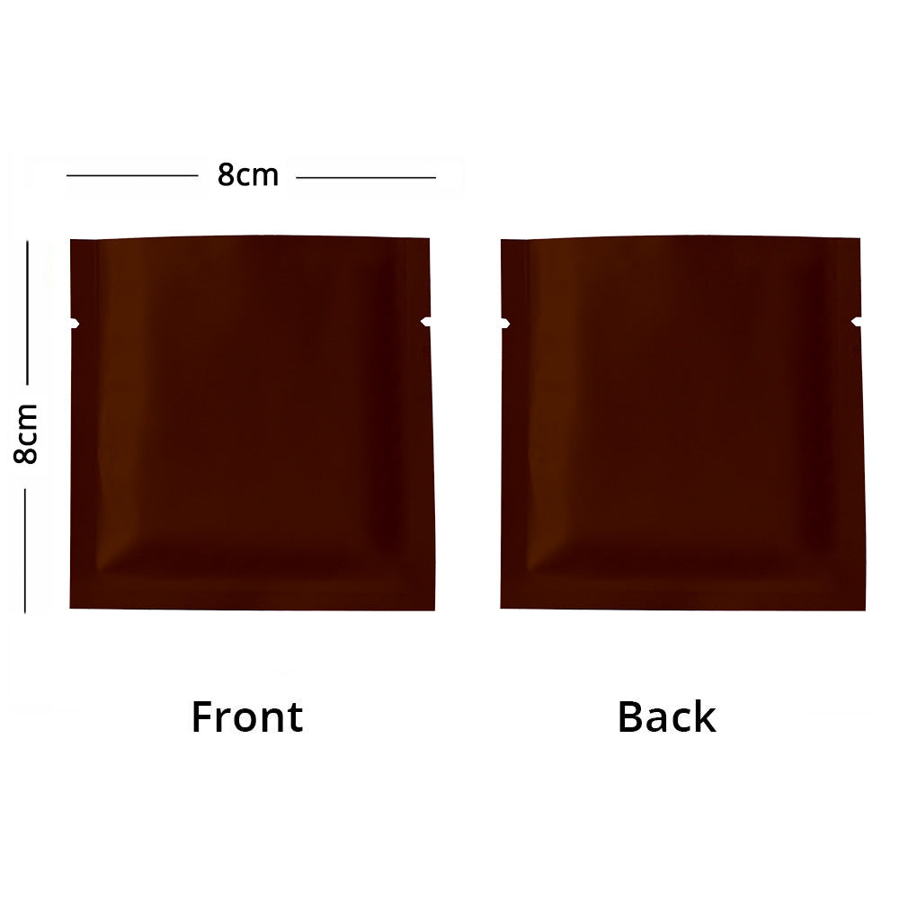 8x8cm Reusable Heat Sealing Smell Proof Tear Notch Pouch Various Colors Aluminum Foil Mylar Storage Bag