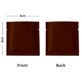 8x8cm Reusable Heat Sealing Smell Proof Tear Notch Pouch Various Colors Aluminum Foil Mylar Storage Bag