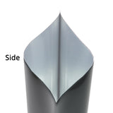 Multi-Size Glossy Black Vacuum Zip Lock Package Bag Recyclable Foil Mylar Flat Zipper Bag