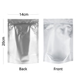 Custom 14x20cm Matte Frosted Front Zip Lock Bag With Valve Foil Mylar Sealed Stand Up Storage organizer Bag