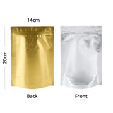 Custom 14x20cm Matte Frosted Front Zip Lock Bag With Valve Foil Mylar Sealed Stand Up Storage organizer Bag