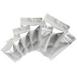 Custom Glossy Silver Aluminium Foil Packaging Reusable Zip Lock Bag Candy Snack Stand Up Storage Sample Pouch