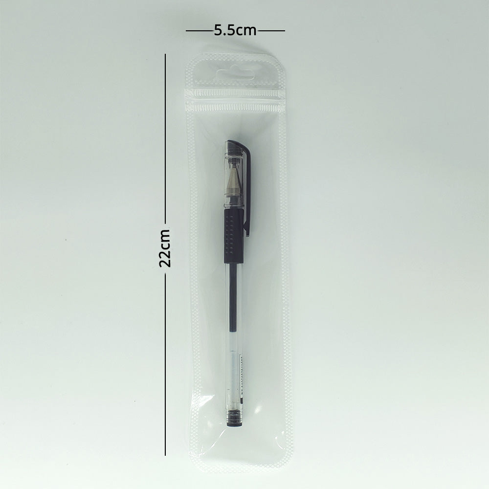 Multi-Size Eco PP Zip Lock Plastic Bag Front Clear Mylar Flat Tear Notch Pouch USB Cable Storage Bag With Hang Hole