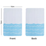 Vacuum Seal Metallic Foil Mylar PP White Bags Matte Open Top Tear Notch Storage Pouch With Printing