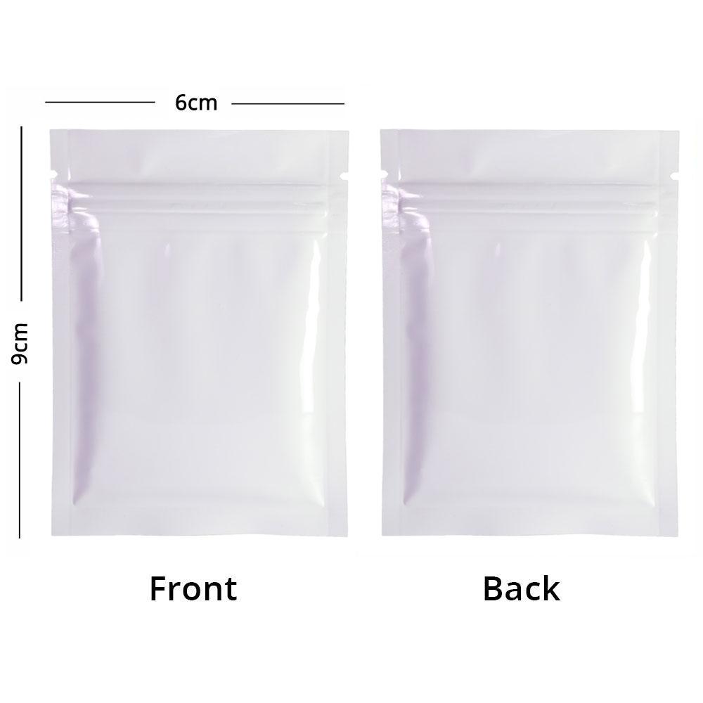 Small Glossy Colors Flat Gift Zip Lock Packing Bag Heat Sealing Foil Mylar Food Pouch