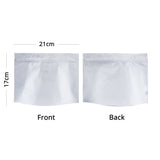 21x17cm Glossy Variouscolor Stand Up Packaging Bag Metallic Foil Mylar Eco Reusable Zip Lock With Valve Storage Pouch