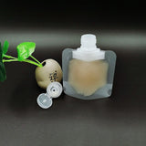 High Quality Flip Spout Pouch Matte Stand Up Frosted White Liquid Drink Milk Storage Plastic Packaging Bag