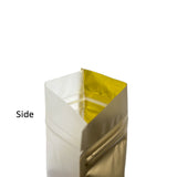 Eco Smell Proof Food Packaging Bags Zip Lock Storage Bags Matte Foil Mylar Plastic Pouches With Tear Notch