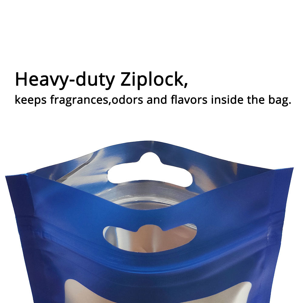 Large Sizes PP Plastic Bag Zip Lock Phone Accessories Bag With Butterfly Hole Clear Front Mylar Storage Pouch