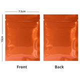 Small Glossy Colors Flat Gift Zip Lock Packing Bag Heat Sealing Foil Mylar Food Pouch