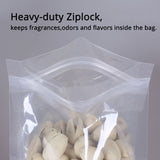 Custom Printed:Hot Sale Glossy Clear Cereal Storage Packaging Zipper Bag Plastic Mylar Stand Up With Tear Notch