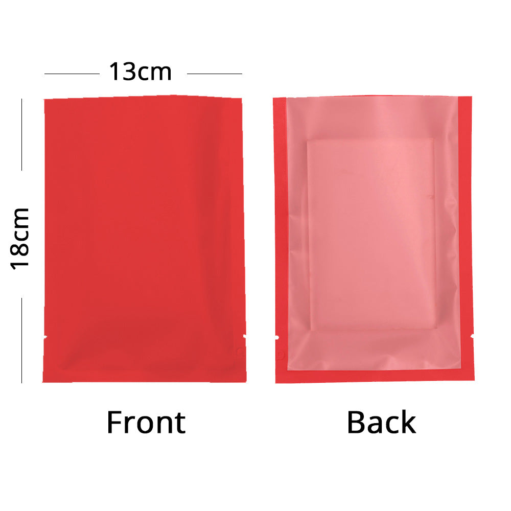 Eco Recyclable Plastic Packaging Bags Matte Clear Open Top Vacuum Heat Sealable Storage Pouches