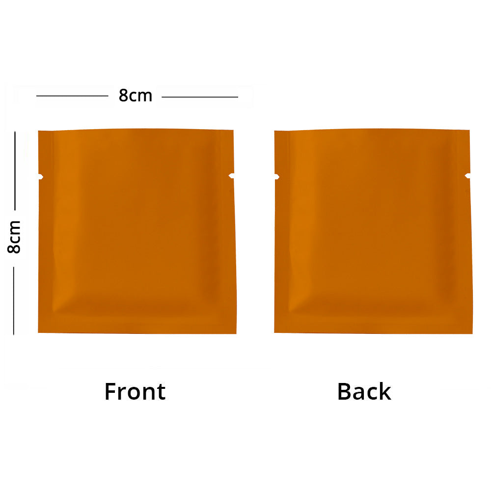 8x8cm Reusable Heat Sealing Smell Proof Tear Notch Pouch Various Colors Aluminum Foil Mylar Storage Bag