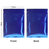 Small Glossy Colors Flat Gift Zip Lock Packing Bag Heat Sealing Foil Mylar Food Pouch