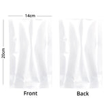 Stand Up Clear Open Top Vacuum Heat Sealing Coffee Herb Pouches Eco Plastic Mylar Packaging Bags