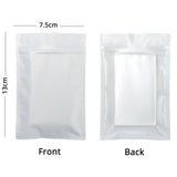 Eco Smell Proof Food Packaging Bags Zip Lock Storage Bags Matte Foil Mylar Plastic Pouches With Tear Notch