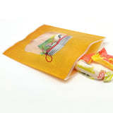 Plastic Bags Jar Printing Vacuum Seal Heat Seal Package Bags Flat Tear Notch Matte PP Mylar Storage Pouches w/Window