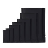 Matte Black Flat Open Top Heat Sealing Snacks Pack Pouches Various Sizes Vacuum Smell Proof Mylar Bags