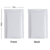 Double-Sided Same Color Frosted Material Flat Bottom Mylar Bags White Foil Heat Seal Vacuum Smell Proof Pouches