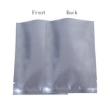 Matte Silver Aluminum Foil Vacuum Heat Seal Food Snack Packaging Bags Flat Reusable Waterproof Smell Proof Pouches