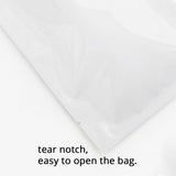 Glossy White Aluminum Foil Heat Seal Mylar Package Bags Open Top Vacuum Candy Snack Coffee Bean Storage