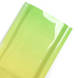 High Quality Glossy Gradient Color Mylar Package Bags Resealable Vacuum Heat Sealing Aluminum Foil Flat Bottom Open Top Pouches