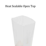 4.5x15Cm 5x15Cm Clear Packaging Bag Individual Tea Nuts Protein Powder Heat Sealable Open Top Pouch