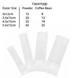 4.5x15Cm 5x15Cm Clear Packaging Bag Individual Tea Nuts Protein Powder Heat Sealable Open Top Pouch