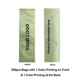 3x12cm Multi-Color Open Top Vacuum Heat Seal Pouches Glossy Aluminium Mylar Flat Package Bag