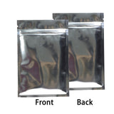 500pcs 6x9cm Custom Logo Ziplock Pouch Smell Proof Food Packaging Flat Reclosable Aluminum Foil Customized Zipper Bag