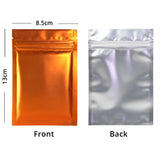 8.5x13cm Aluminum Foil One Side Clear Ziplock Pouch Colorful Open Top Zipper 100PCS Flat Heat Seal Matte Mylar Packaging Bags