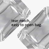 100PCS Flat Bottom Aluminum Foil Vacuum Ziplock Bag Smell Proof Glossy Heat Sealing Zip Lock Pouches Mylar Storage Bags