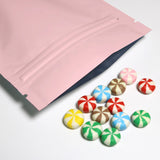 Aluminum Foil Various Size Matte Pink Mylar Bags Eco-friendly Smell Proof Heat Sealing Snack Ziplock Storage Pouches