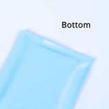 Flat Bottom Matte Blue Mylar Bags Resealable Various Size Heat Seal Aluminum Foil Zip Lock Pouches With Tear Notch