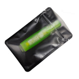 Matte Black One Side Frosted Transparent Mylar Package Bags Resealable Aluminum Foil Heat Seal Flat Bottom Zip Lock Pouch