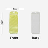 Various Size Long Shape Clear Window Gold Zip Lock Pouch Resealable ReusableProduct Packaging Ziplock Bag