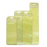 Various Size Long Shape Clear Window Gold Zip Lock Pouch Resealable ReusableProduct Packaging Ziplock Bag