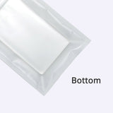 Custom Printed:7.5x13cm One Side Clear Matte Zip Lock Pouches Resealable Various Color Flat Plastic Packag e Bags with Frosted Window