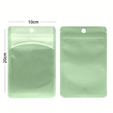 Multi-Size Eco PP Zip Lock Plastic Bag Front Clear Mylar Flat Tear Notch Pouch USB Cable Storage Bag With Hang Hole