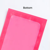 Resealable Glossy Purple Zip Lock Pouches Reusable Waterproof Smell Proof Flat Bottom Plastic Bag With Clear Window