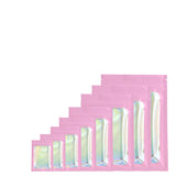 Glossy Pink Mylar Bags Eco-friendly Heat Sealable Foil Flat Zip Lock Pouches Jewelry Zipper Storage