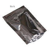 One Side Clear Mylar Plastic Bags 9x14cm Eco-friendly Smell Proof Coffee Bean Doypack Glossy Silver Stand Up Zip Lock Pouches