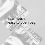 Matte Silver Heat Seal Stand Up Zip Lock Pouches Reusable Water Proof Various Sizes Aluminum Foil Mylar Pcakaging Bags Food Tea Coffee Bean Doypack