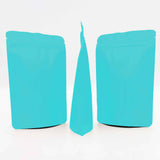 Aluminum Foil Matte Red Green Blue Stand Up Pouches Reusable Smeel Proof Snacks Sachet Heat Sealing Zip Lock Mylar Bags