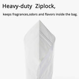 12x18cm 14x20cm Glossy White Standing Up Zip Lock Pouches Resealable Aluminum Foil Heat Seal Mylar Bags Doypack With Clear Window