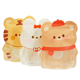 Cartoon Animal Printing Mylar Bags Resealable Water Proof Glossy Stand Up Zip Lock Food Storage Pouches With Clear Window