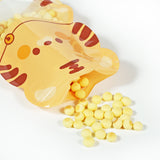 Cartoon Animal Printing Mylar Bags Resealable Water Proof Glossy Stand Up Zip Lock Food Storage Pouches With Clear Window