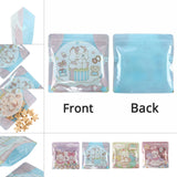 13x13cm Square Stand Up Zipper Doypack Smell Proof Reclosable Food Packaging Cute Animal Colorful Printed Zip Lock Bags