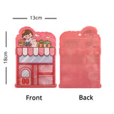 Plastic Cartoon Printed  Stand Up Zipper Pouch Smell Proof  Candies Cookies Food Storage Packaging Ziplock Bag